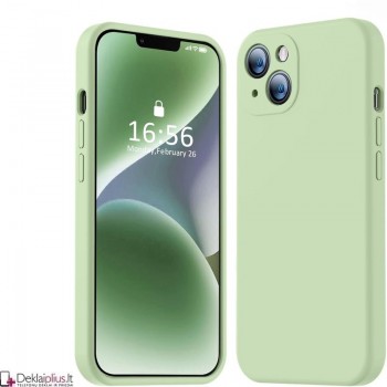 Liquid Air silikoninis dėklas su kameros apsauga - žalias (Apple Iphone 15 Plus) Liquid Air silikoninis dėklas su kameros apsauga - žalias (Apple Iphone 15 Plus)